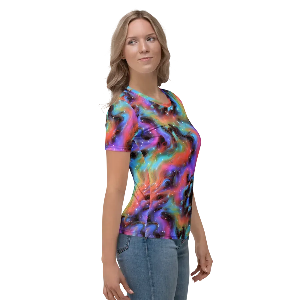 Starfire Drift on Women's Crew Neck T-Shirt — Right