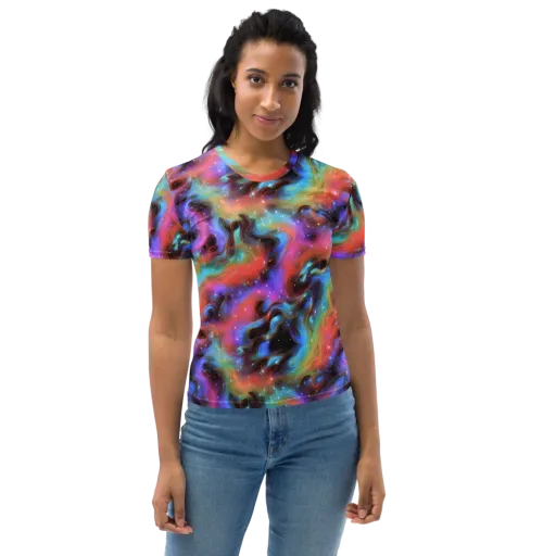 Starfire Drift on a Women's Crew Neck T-Shirt