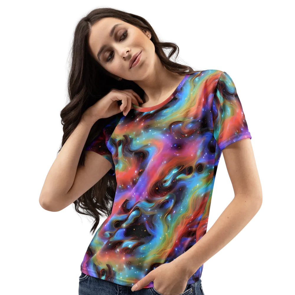 Starfire Drift on Women's Crew Neck T-Shirt — Left Front