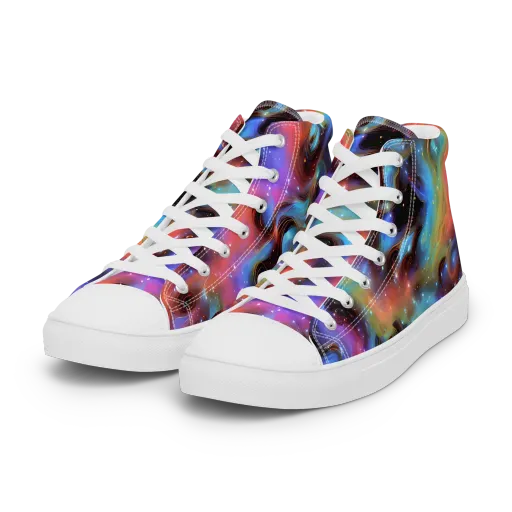 Starfire Drift on a Women's High Top Canvas Shoes