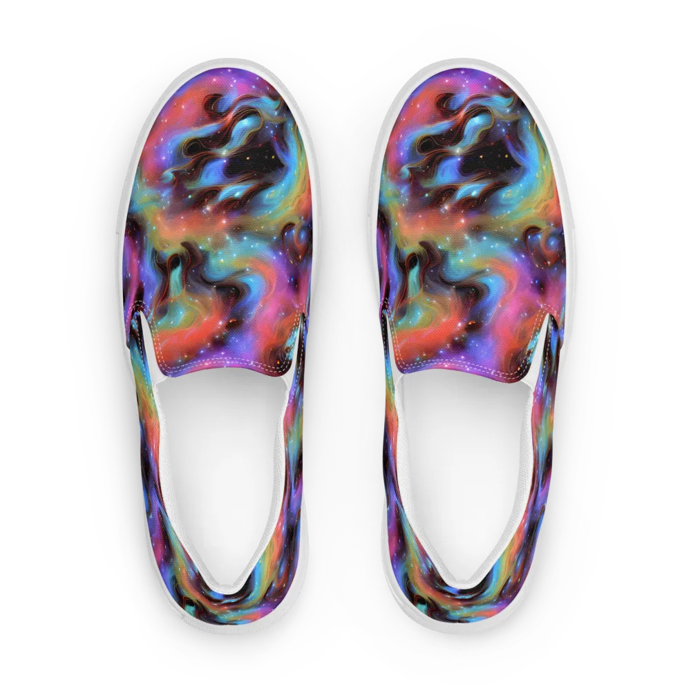 Starfire Drift on Men's Slip-On Canvas Shoes — Front