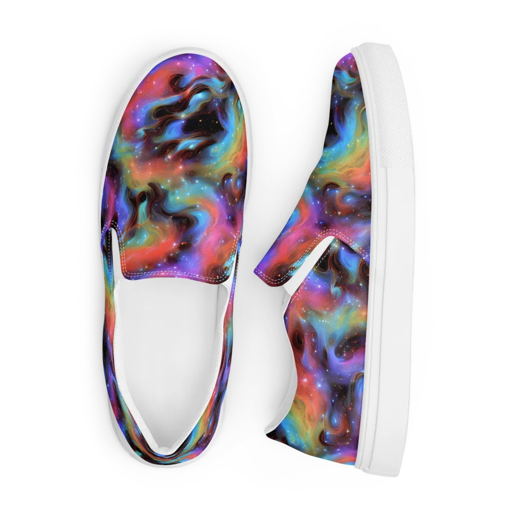 Starfire Drift on Men's Slip-On Canvas Shoes — Front