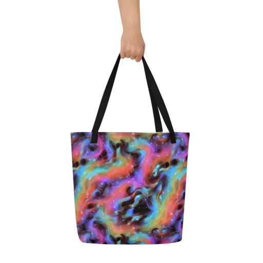 Starfire Drift on a Large Tote Bag W/ Pocket