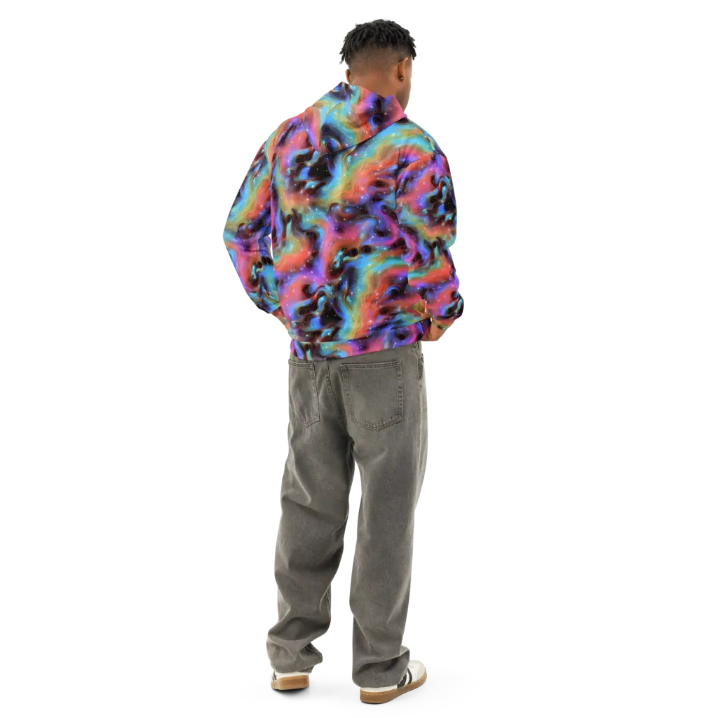 Starfire Drift on Cotton Hoodie — Back