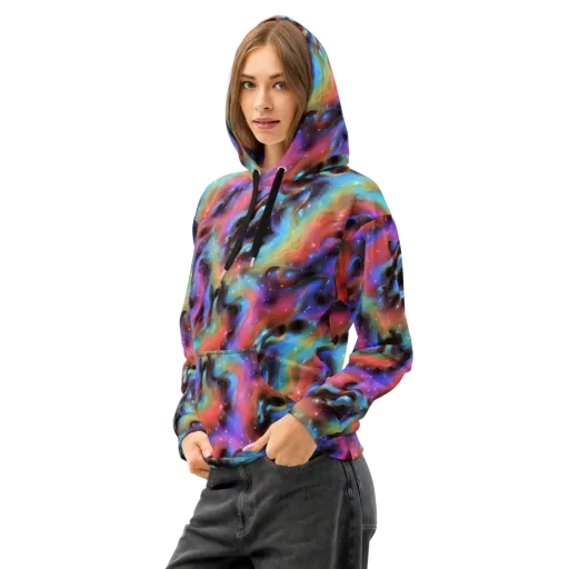 Starfire Drift on a Cotton Hoodie