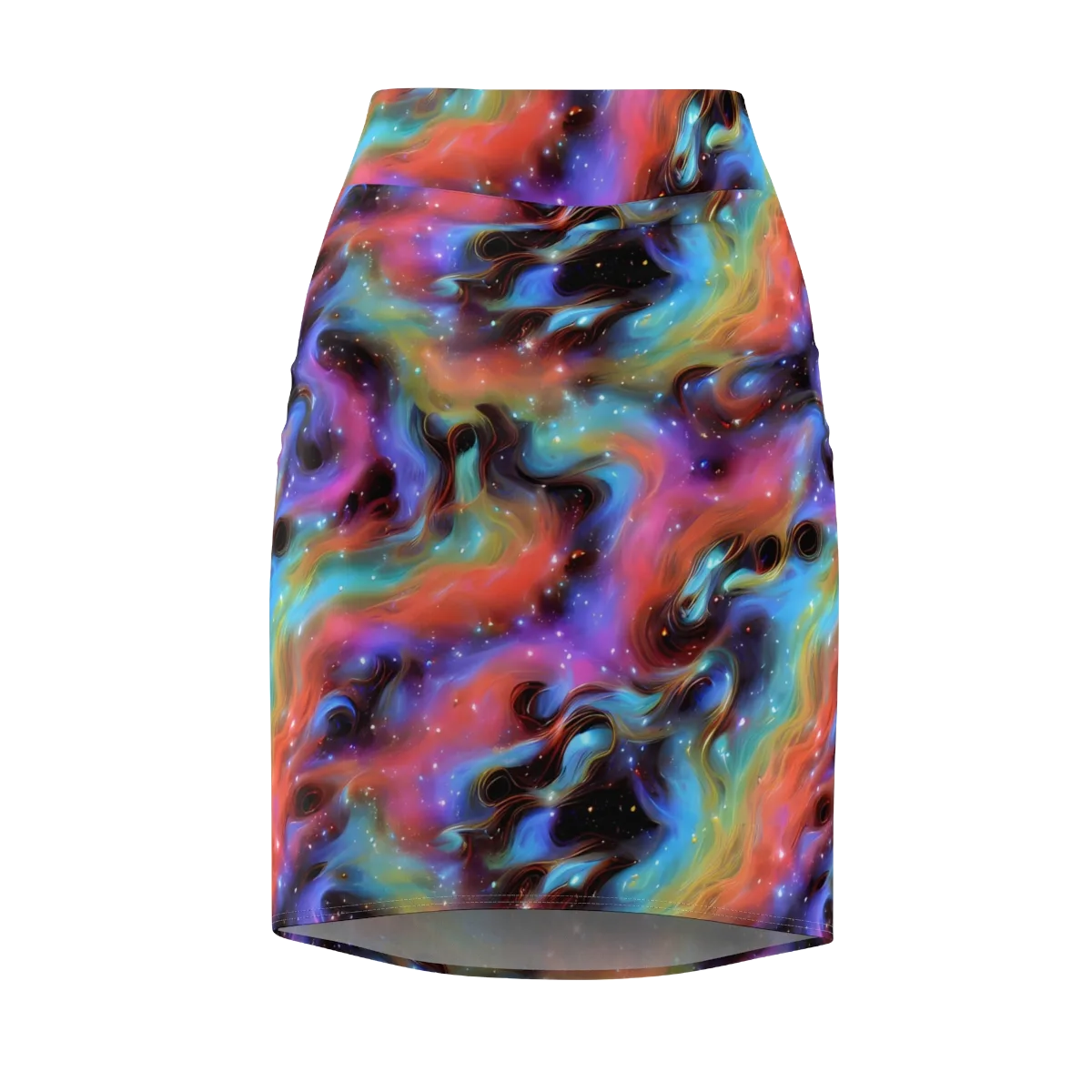Starfire Drift on Pencil Skirt — Front