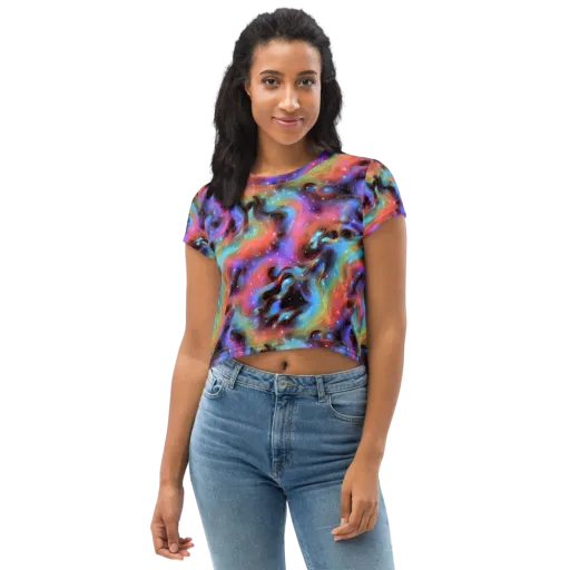 Starfire Drift on a Crop Tee