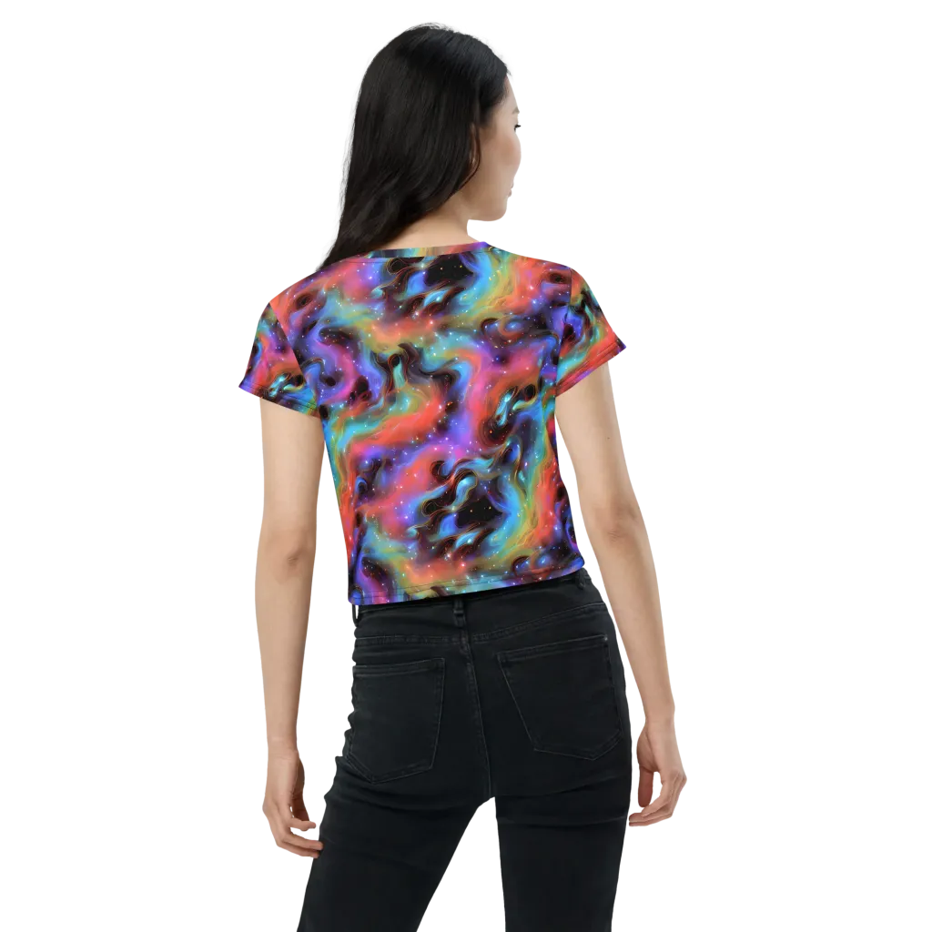 Starfire Drift on Crop Tee — Back