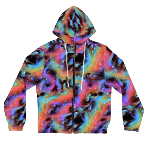 Starfire Drift on a Women's Full-Zip Hoodie