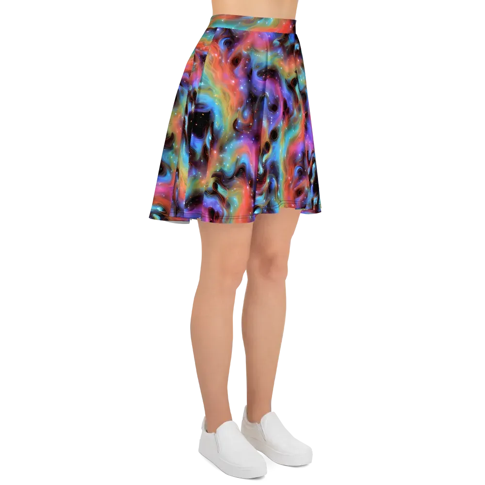 Starfire Drift on Skater Skirt — Right