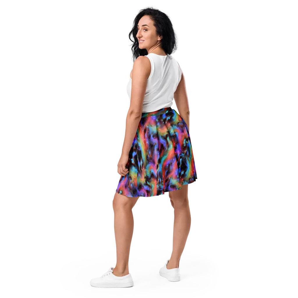 Starfire Drift on Skater Skirt — Back