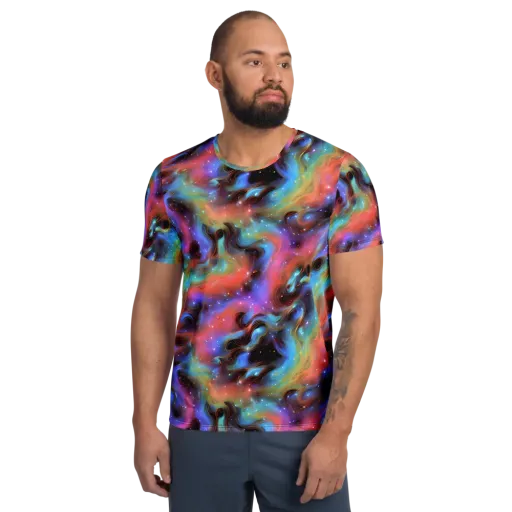 Starfire Drift on a Men's Athletic T-Shirt
