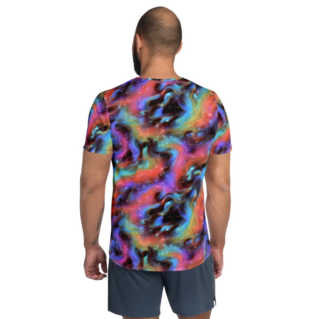 Starfire Drift on Men's Athletic T-Shirt — Back