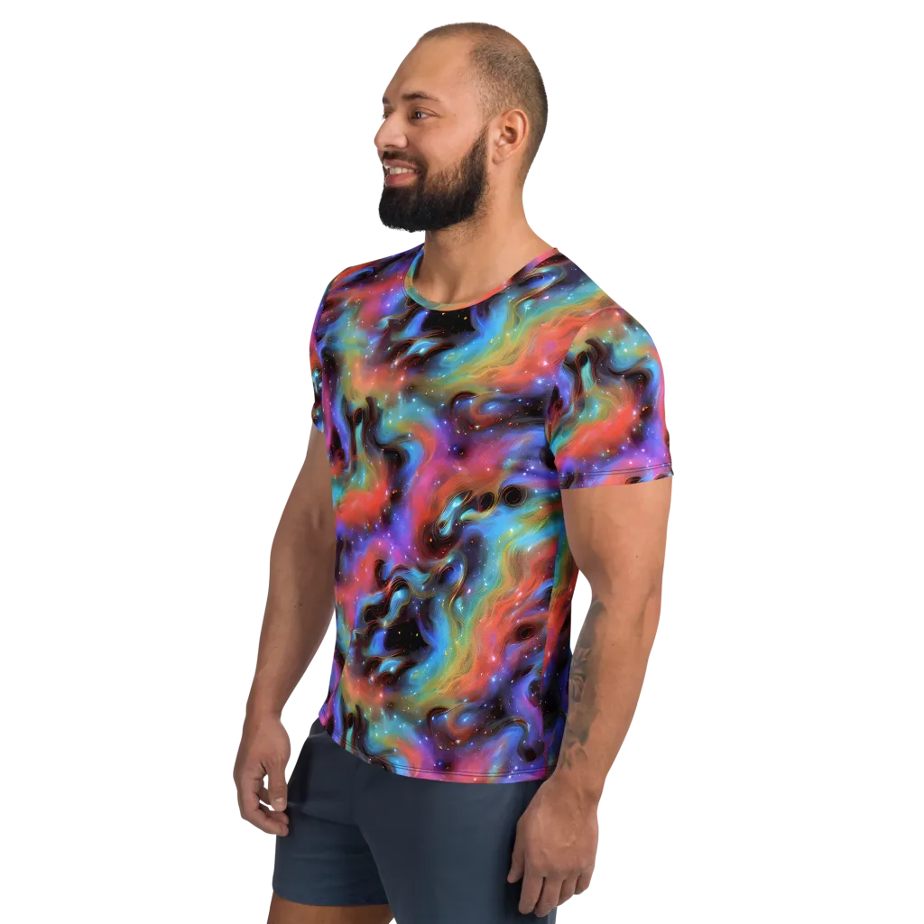 Starfire Drift on Men's Athletic T-Shirt — Left