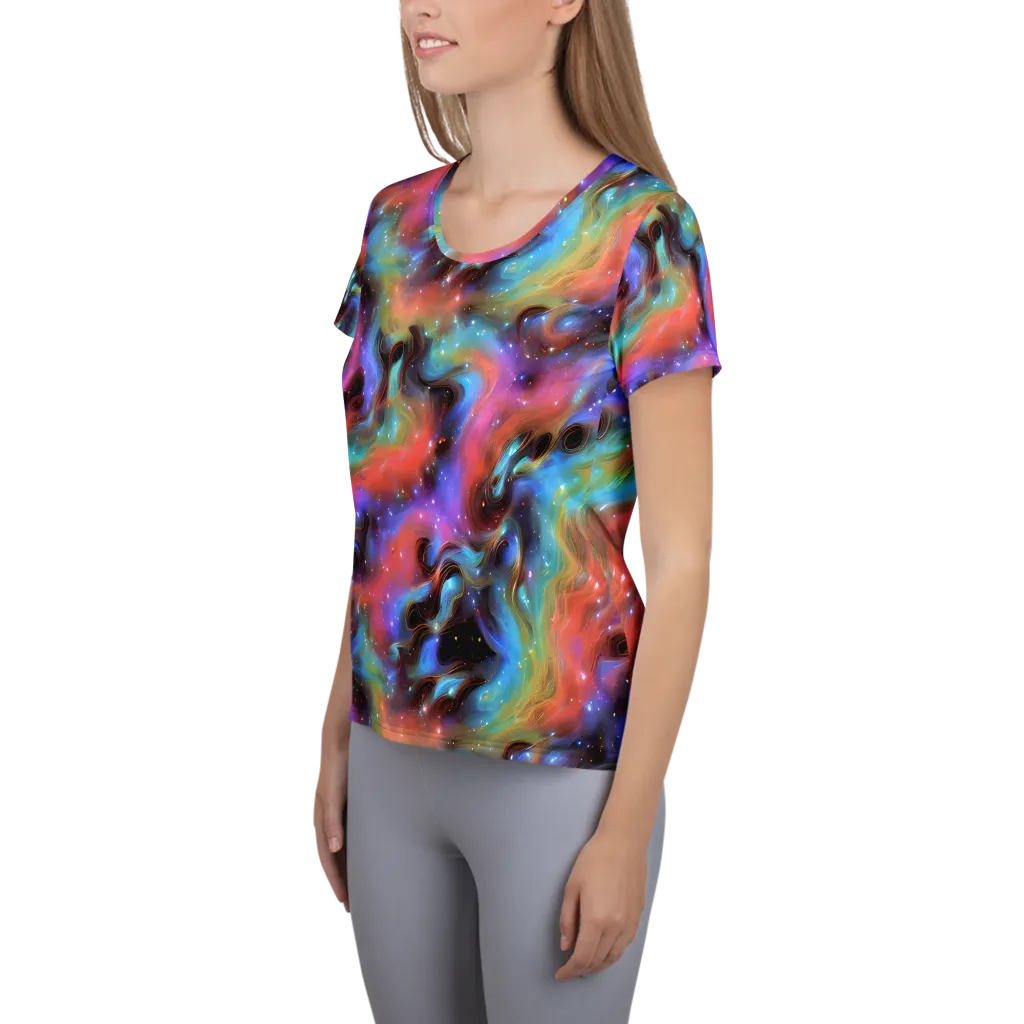 Starfire Drift on Women's Athletic T-Shirt — Left