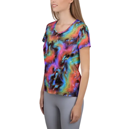 Starfire Drift on a Women's Athletic T-Shirt