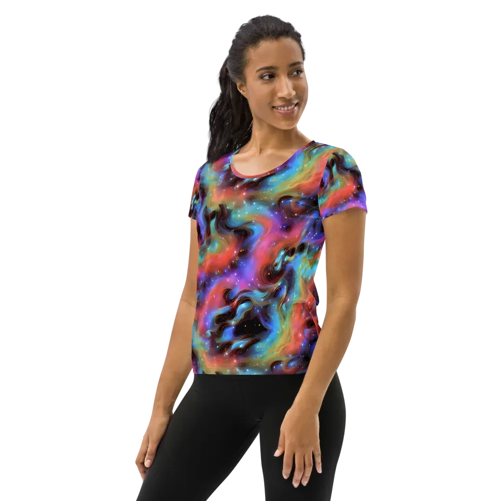 Starfire Drift on Women's Athletic T-Shirt — Left