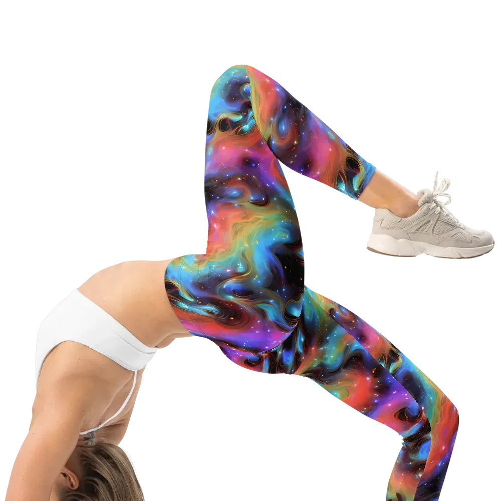 Starfire Drift on Leggings — Right
