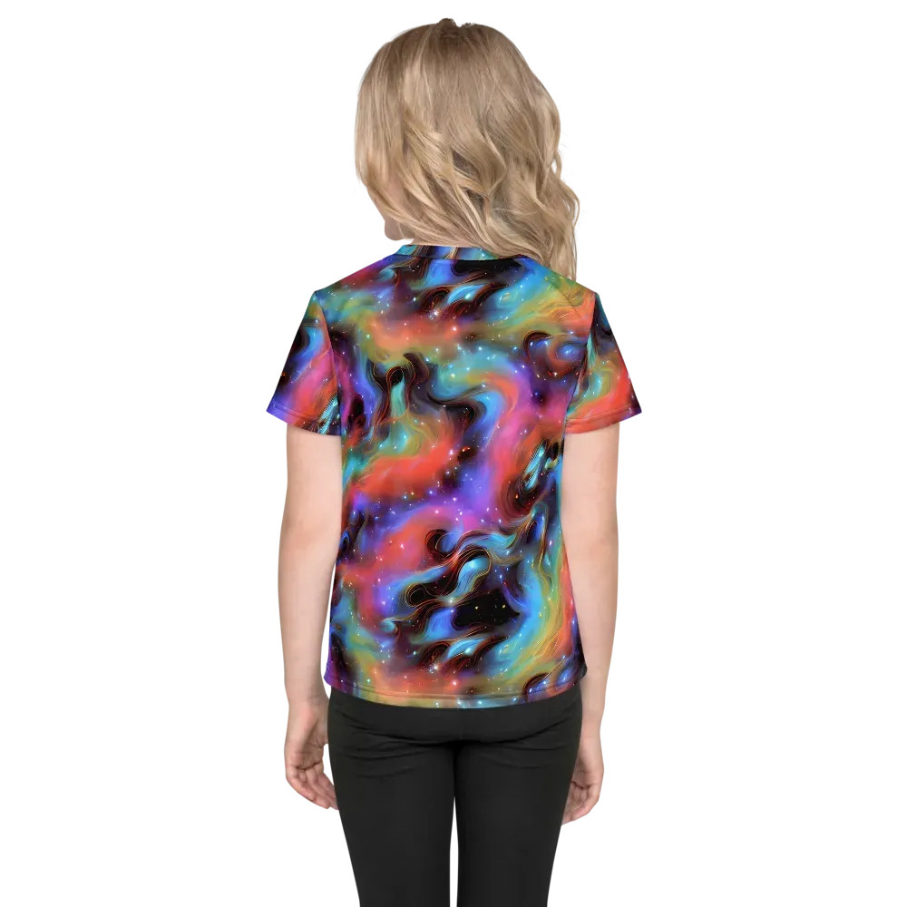 Starfire Drift on Kids Crew Neck T-Shirt — Back