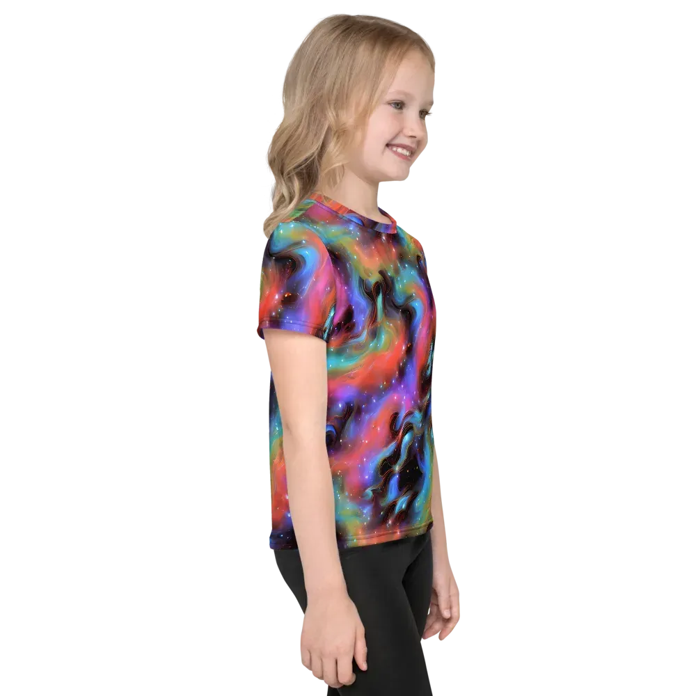 Starfire Drift on Kids Crew Neck T-Shirt — Right