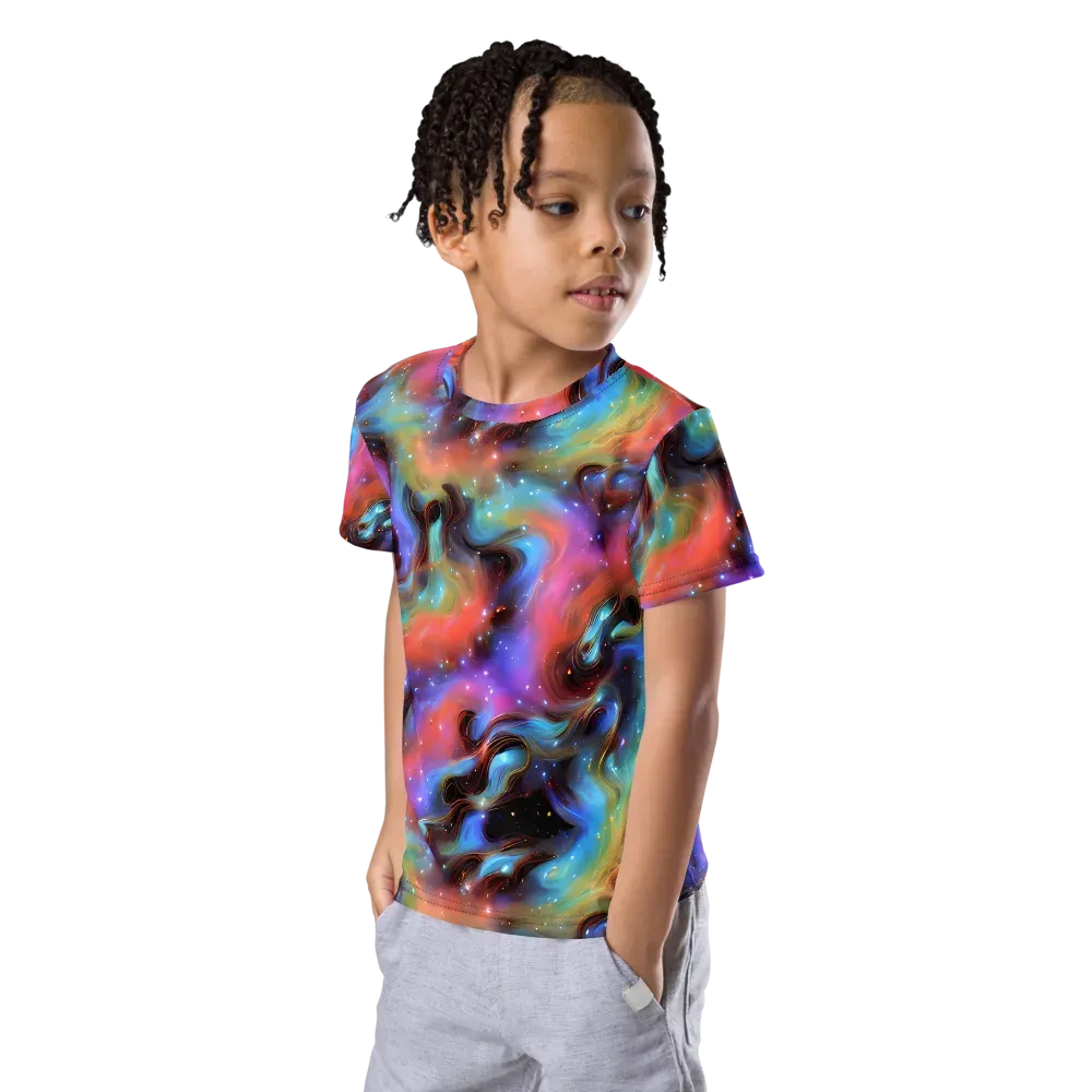 Starfire Drift on Kids Crew Neck T-Shirt — Left Front