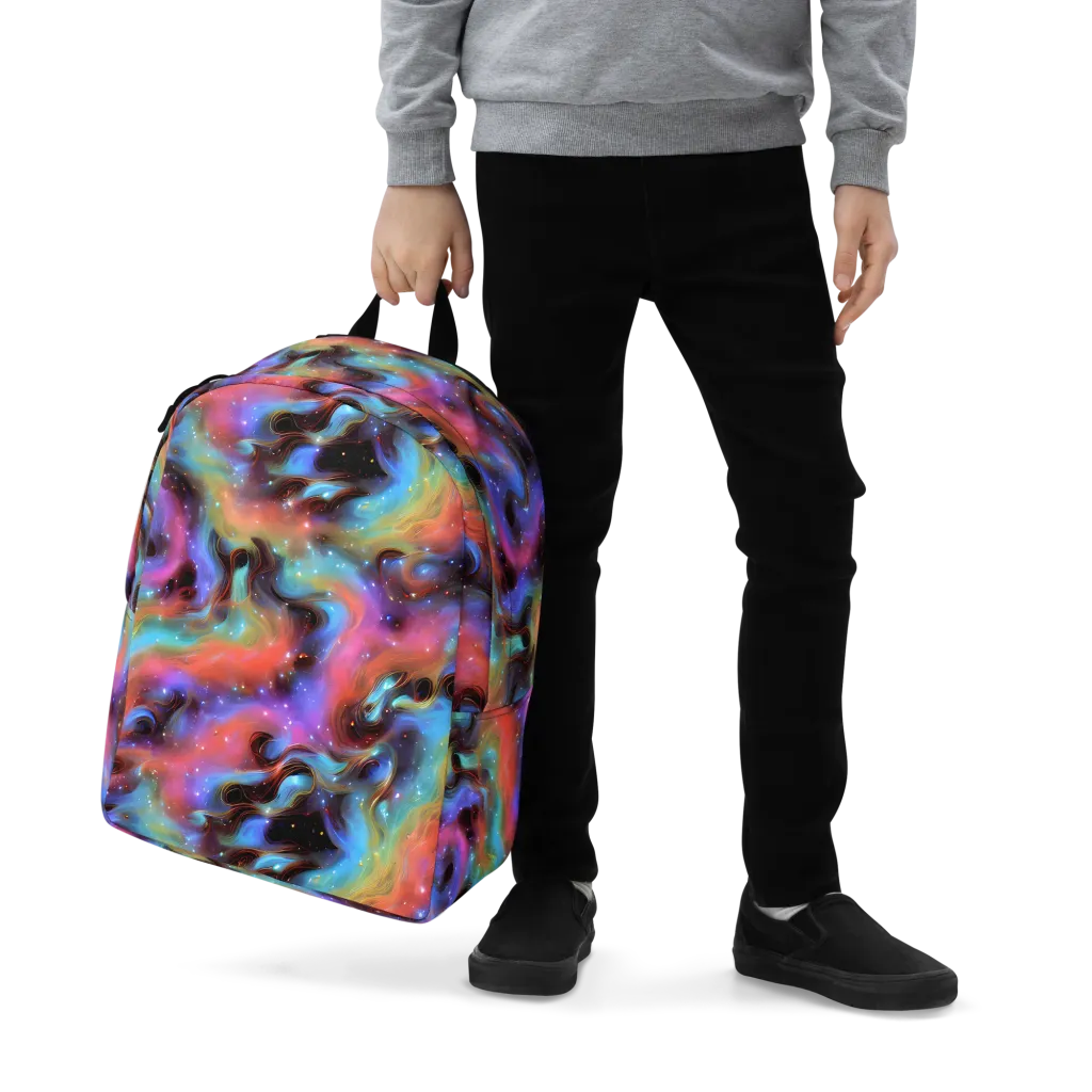 Starfire Drift on Minimalist Backpack — Zoomed-in