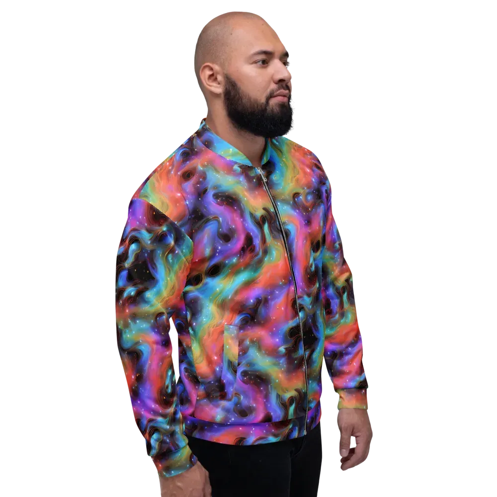 Starfire Drift on Bomber Jacket — Right