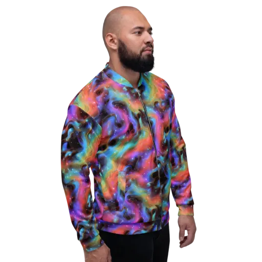 Starfire Drift on a Bomber Jacket