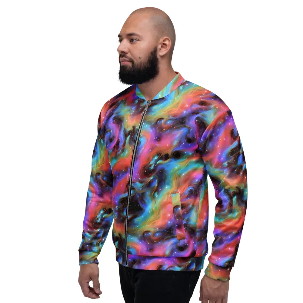 Starfire Drift on Bomber Jacket — Left