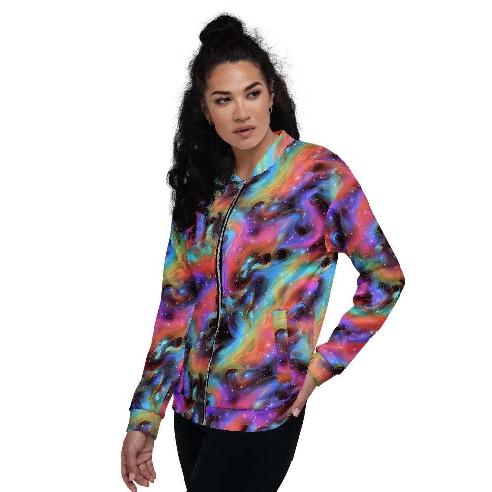 Starfire Drift on Bomber Jacket — Left