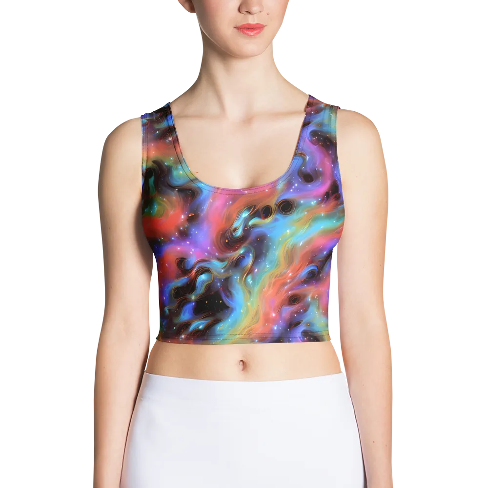Starfire Drift on Crop Top — Front