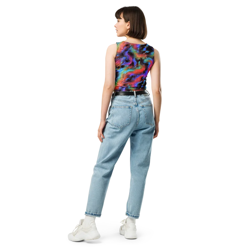 Starfire Drift on Crop Top — Back
