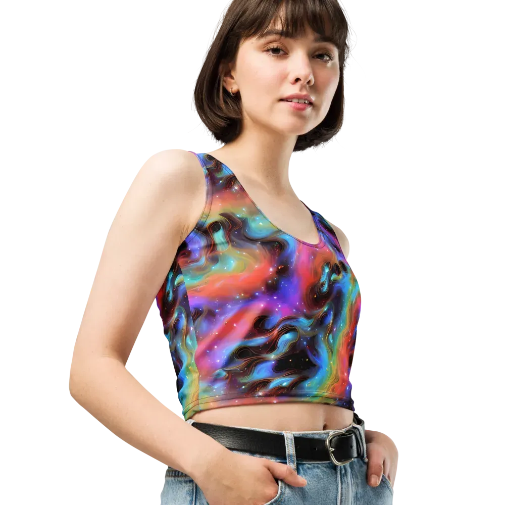 Starfire Drift on Crop Top — Right Front