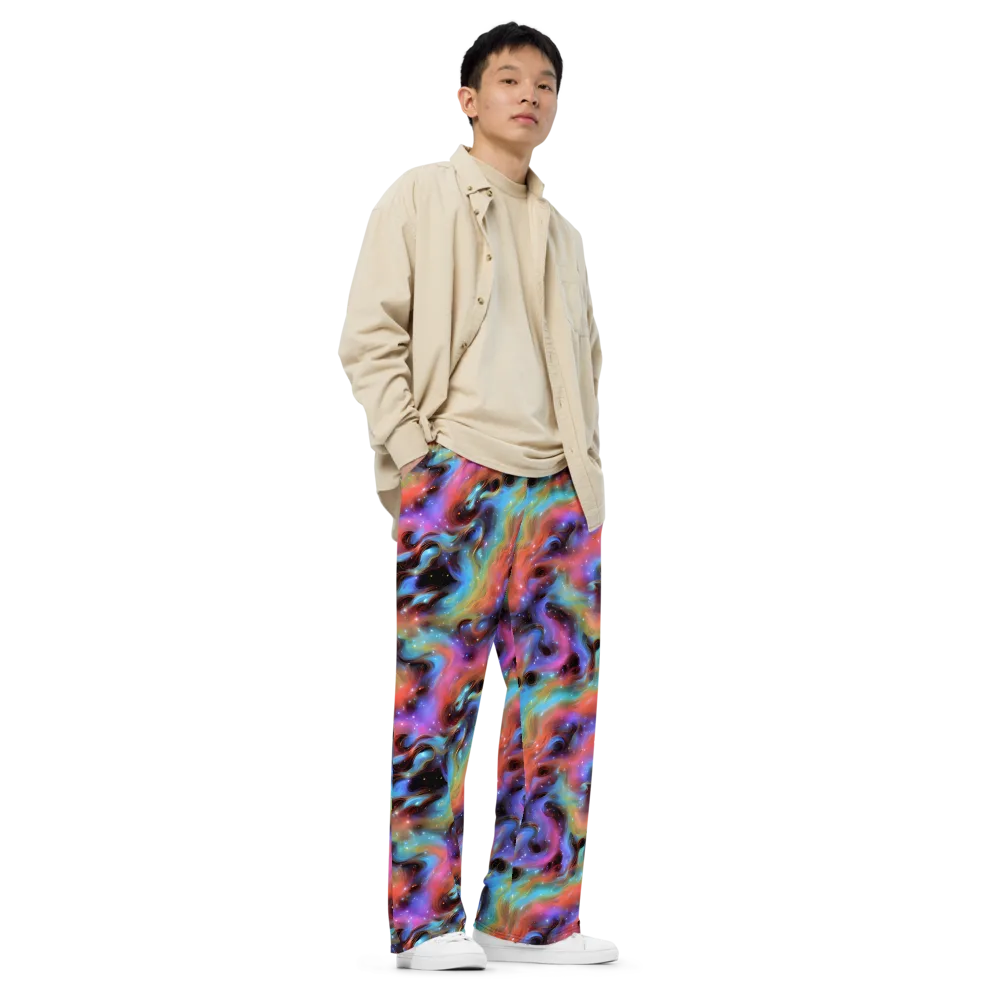 Starfire Drift on Wide-Leg Pants — Right Front