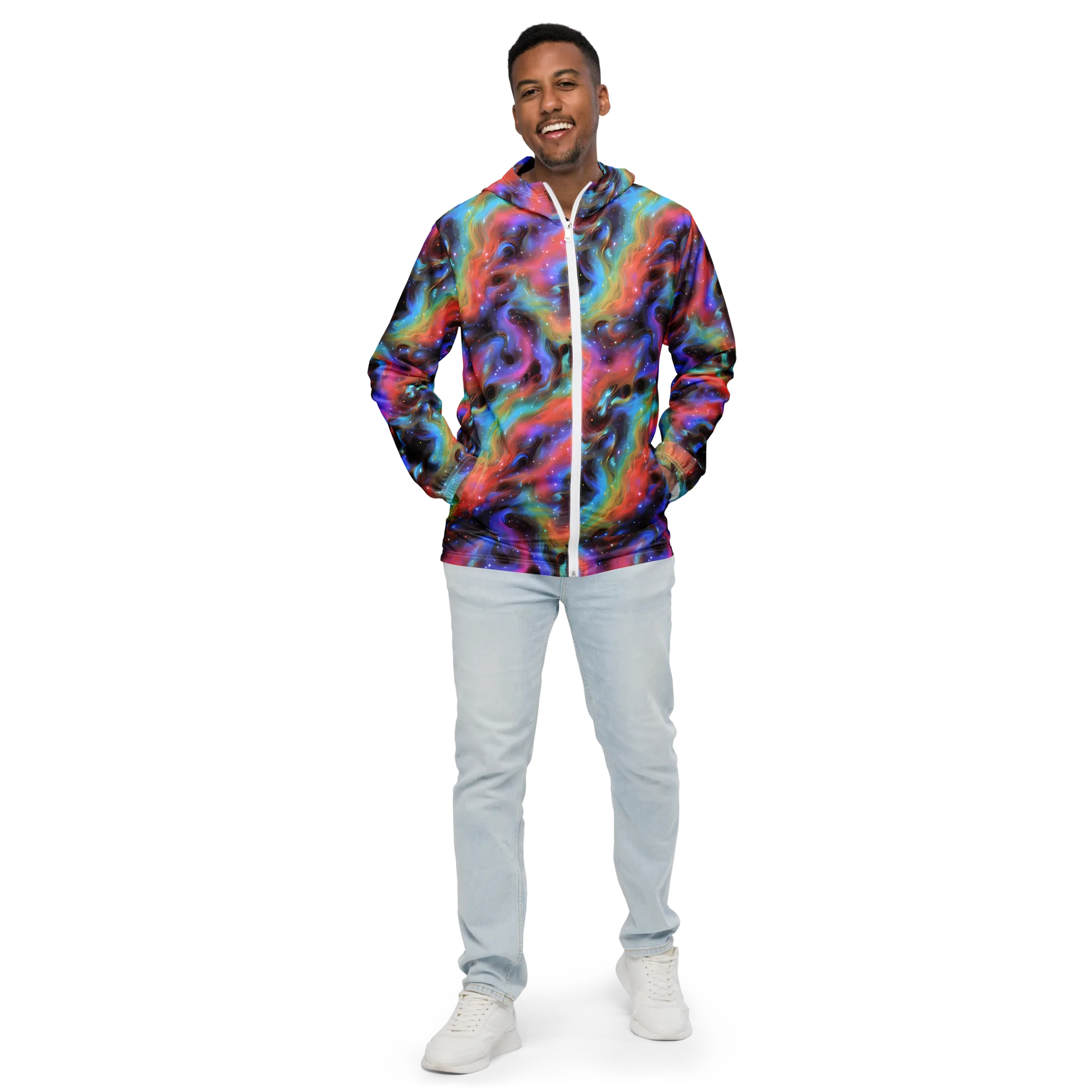 Starfire Drift on Men's Windbreaker — Front