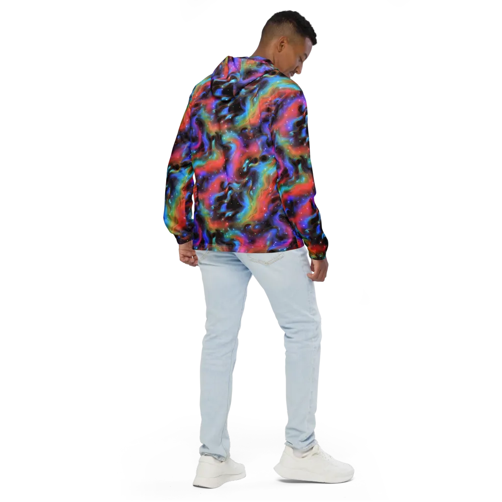 Starfire Drift on Men's Windbreaker — Back