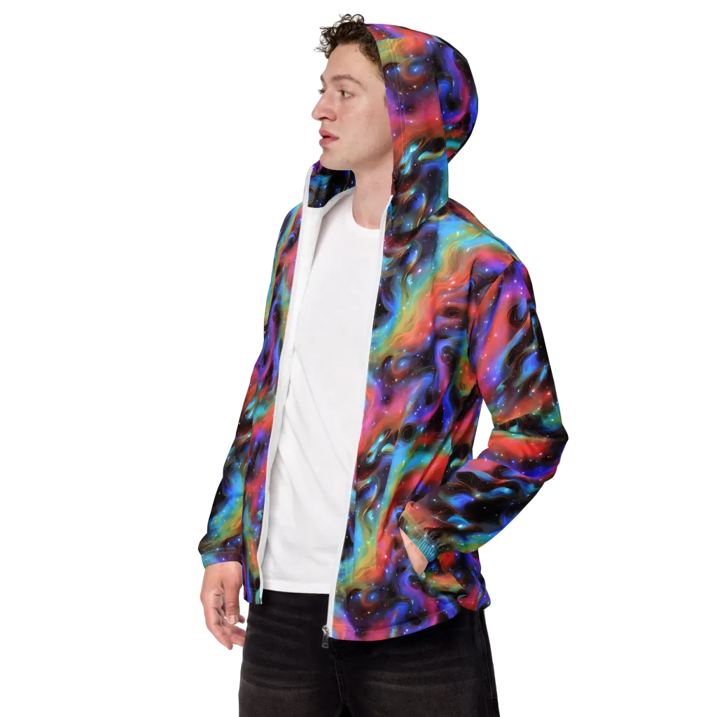 Starfire Drift on Men's Windbreaker — Left Front