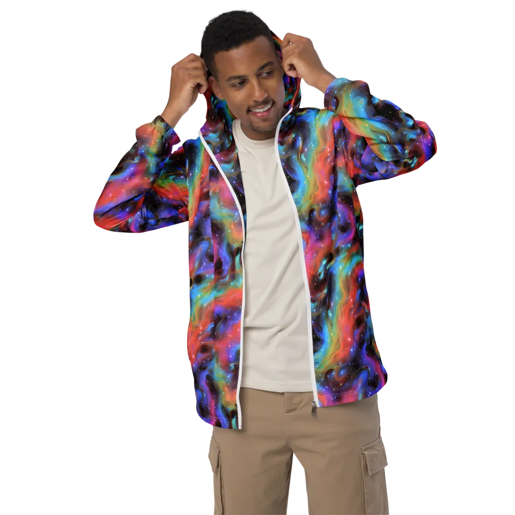 Starfire Drift on Men's Windbreaker — Front