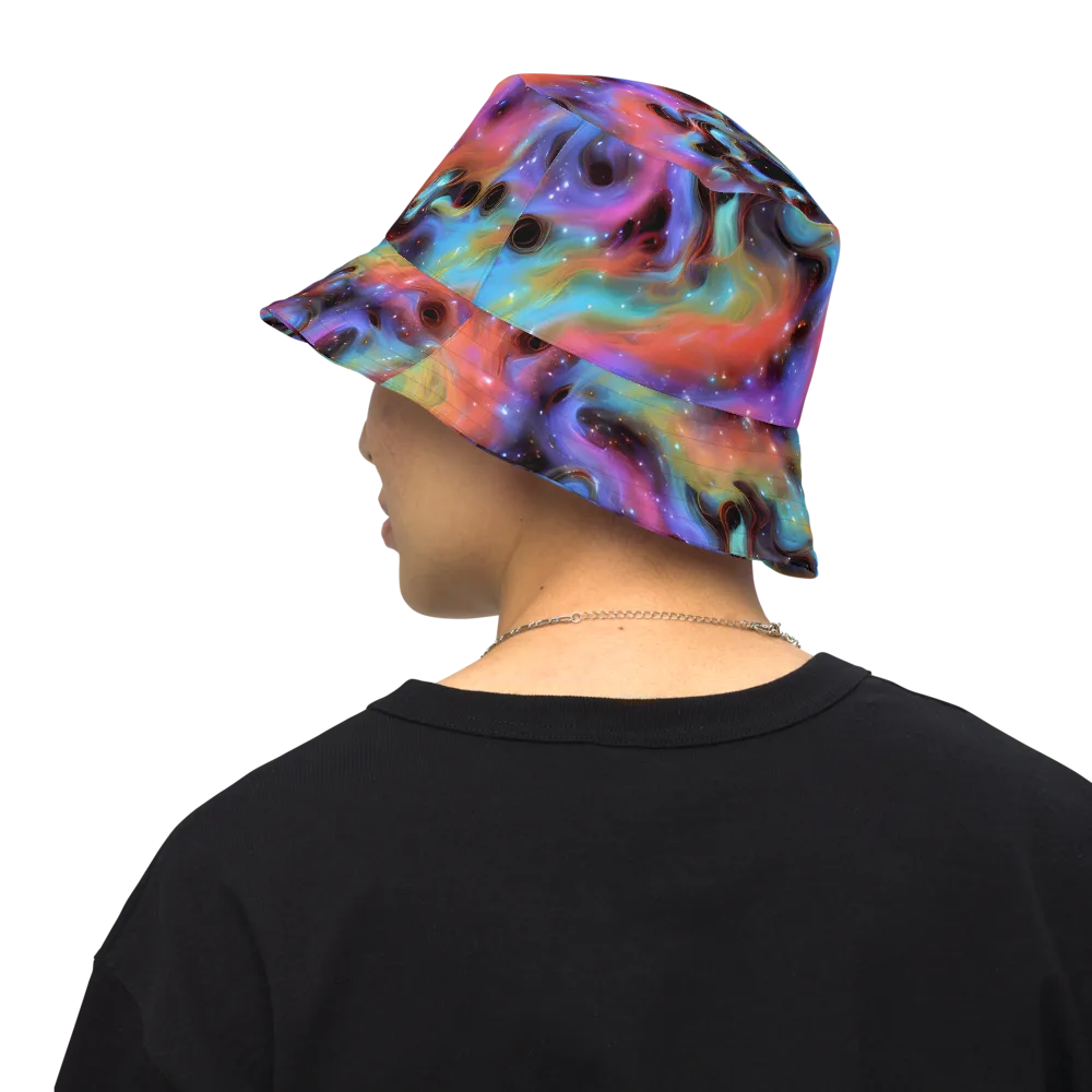 Starfire Drift on Reversible Bucket Hat — Back Inside