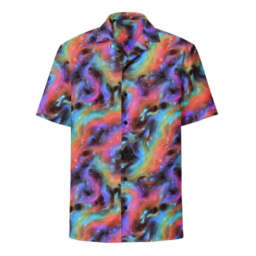 Starfire Drift on a Button Shirt