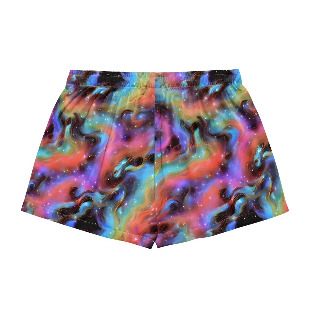 Starfire Drift on Women's Pajama Shorts — Back