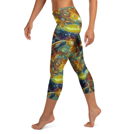 Liquid Orion on a Capri Leggings