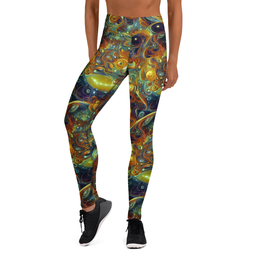 Liquid Orion on Yoga Leggings — Front
