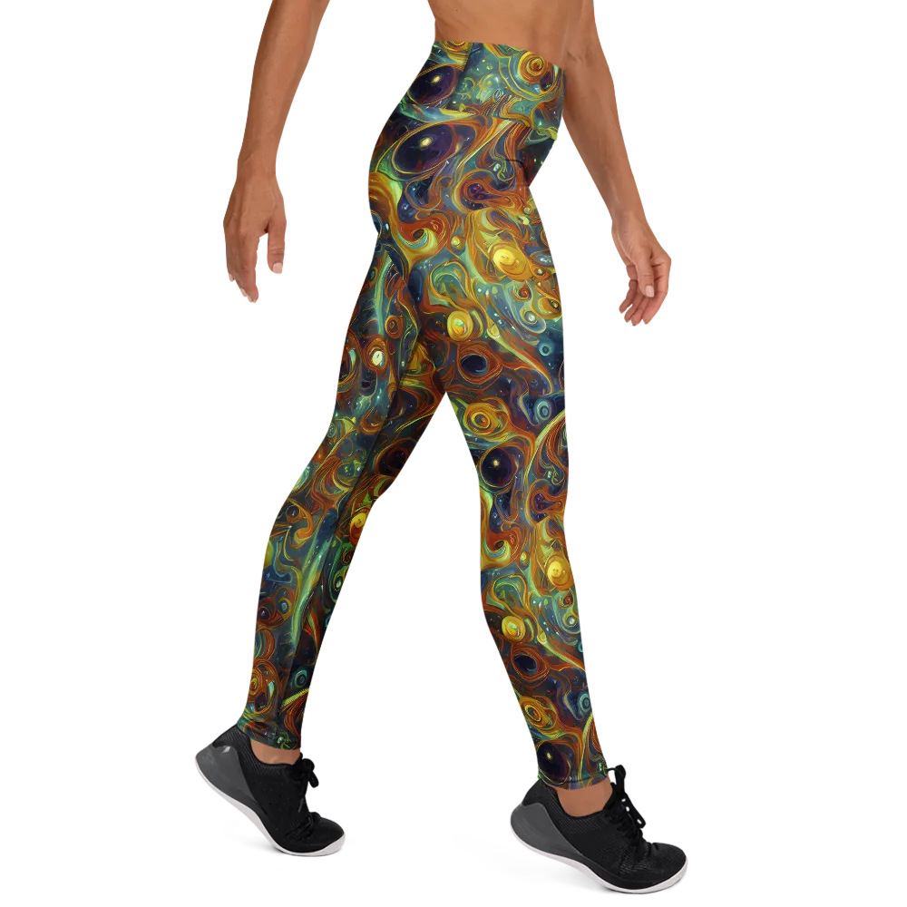 Liquid Orion on Yoga Leggings — Right