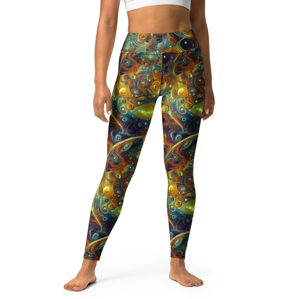 Liquid Orion on Yoga Leggings — Front
