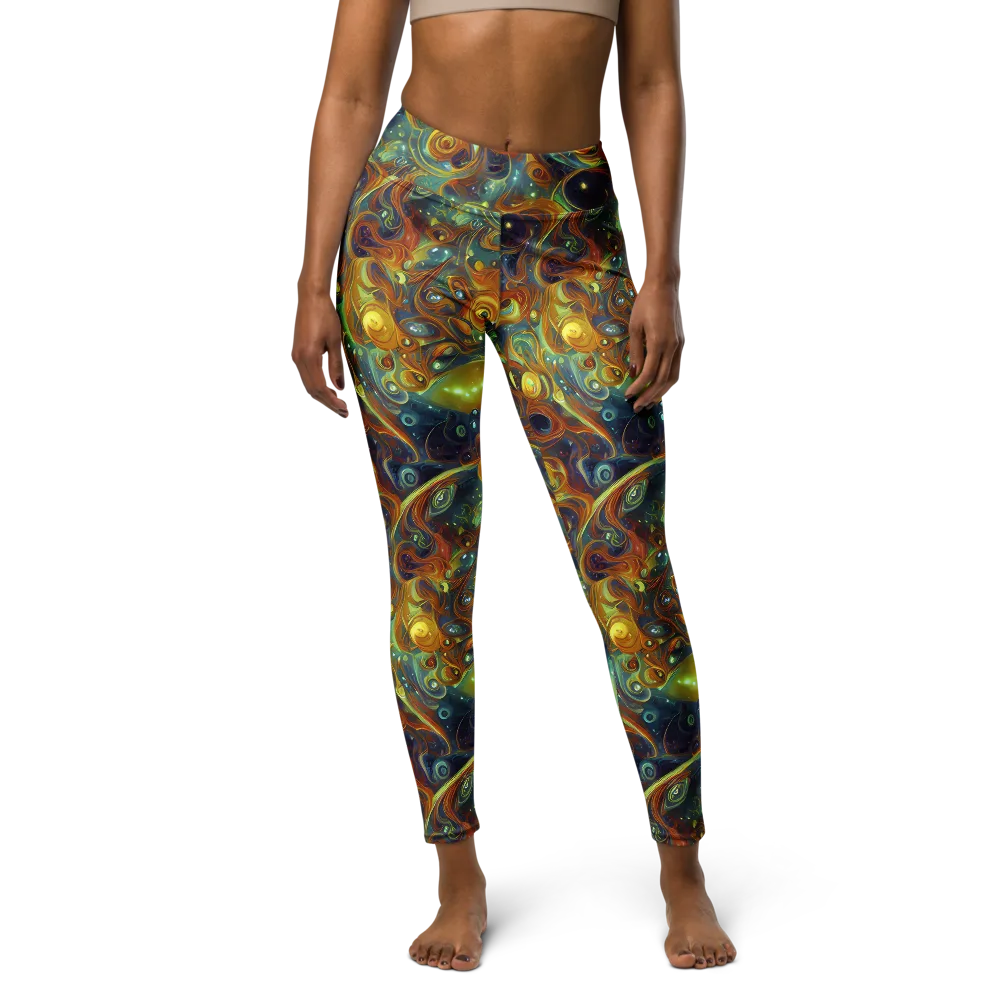 Liquid Orion on Yoga Leggings — Front