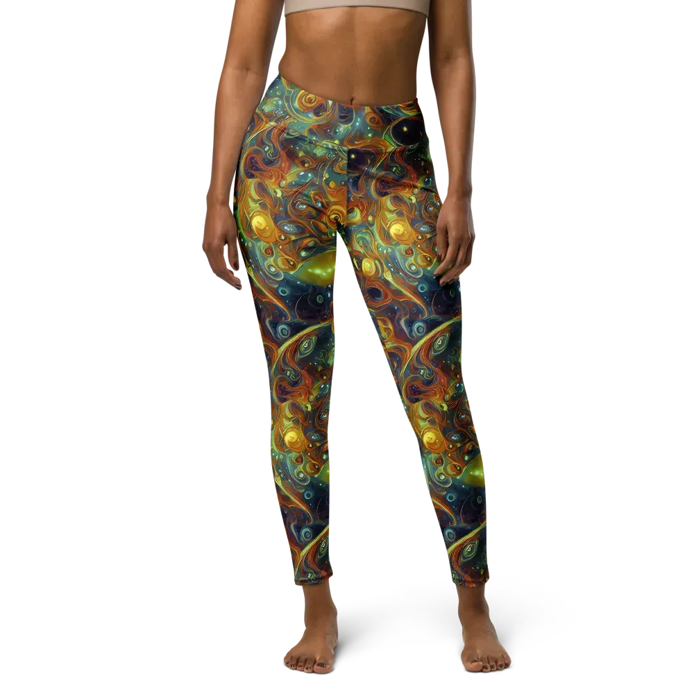 Liquid Orion on Yoga Leggings — Front