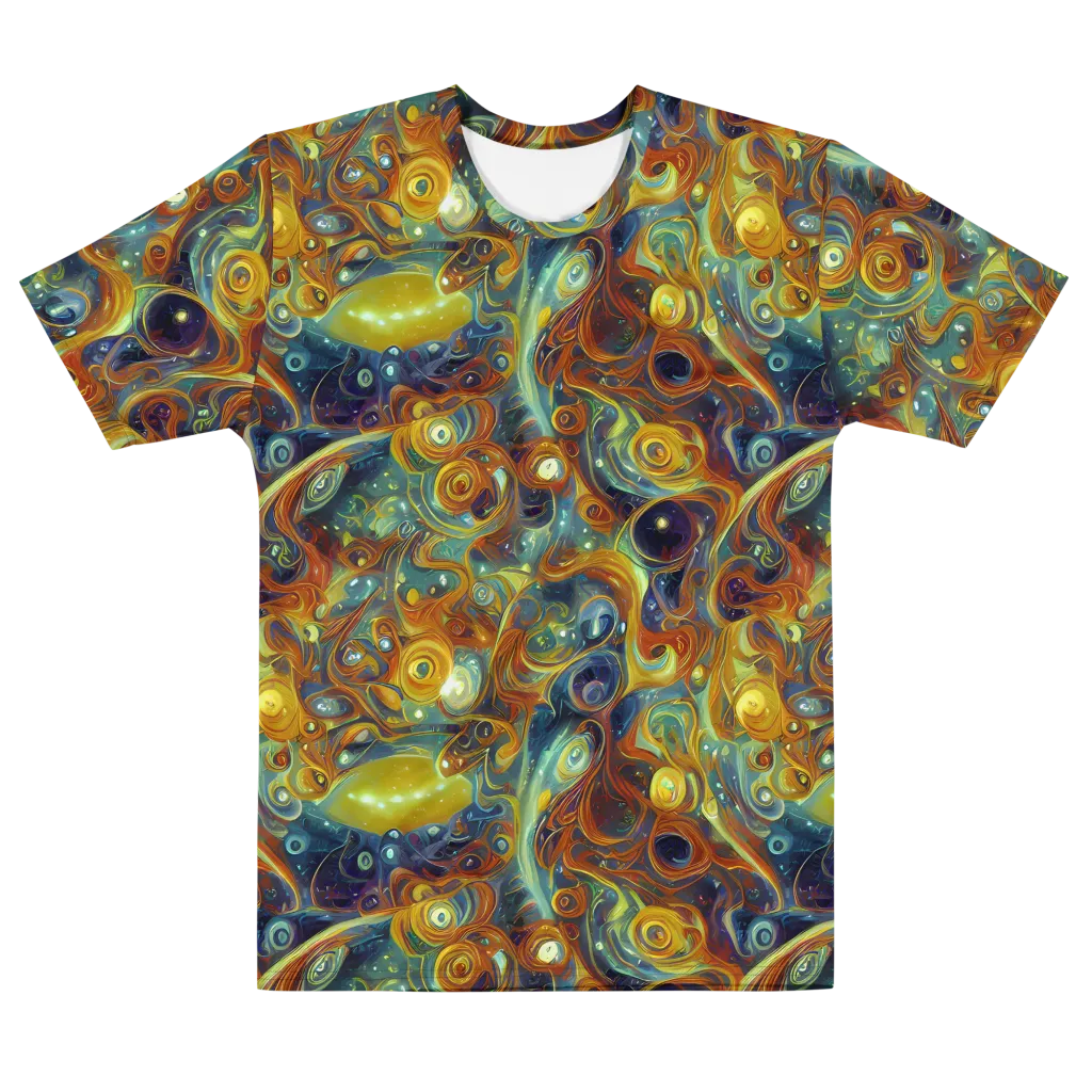 Liquid Orion on Men's Cotton Crew Neck T-Shirt — Front