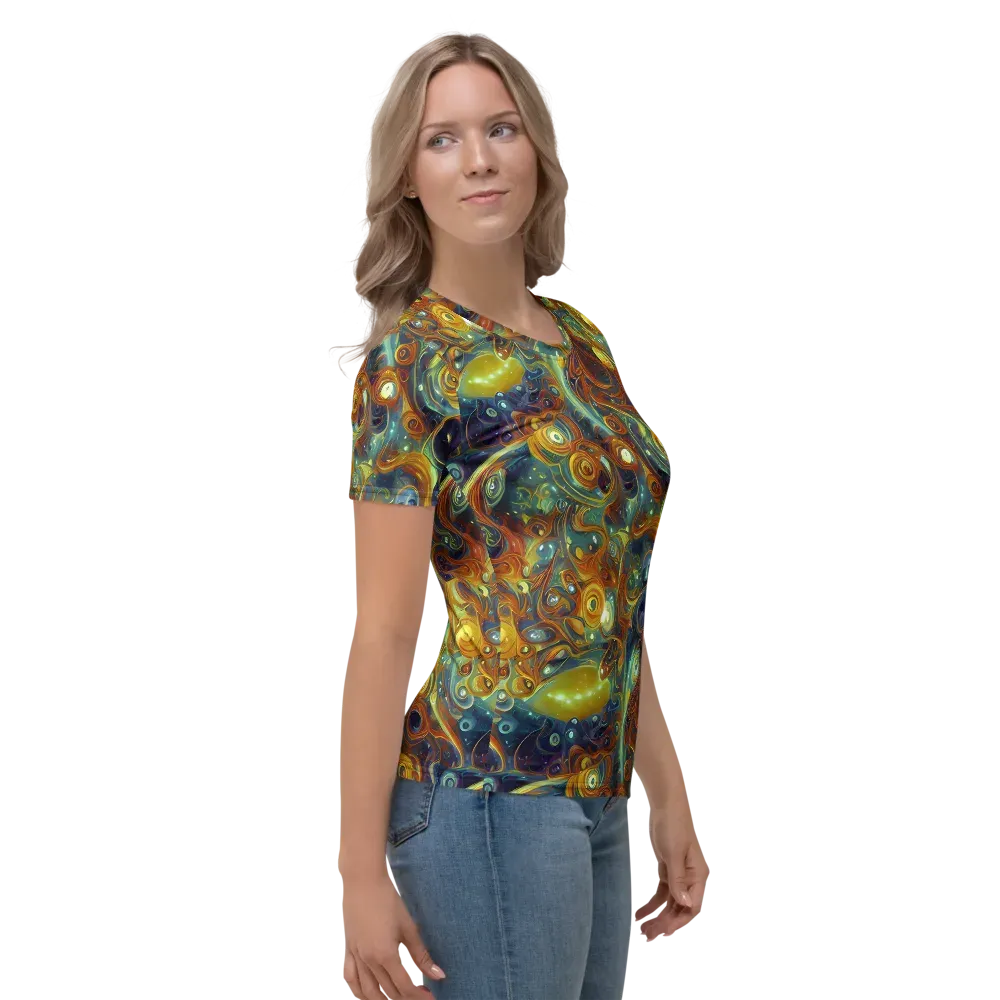 Liquid Orion on Women's Crew Neck T-Shirt — Right