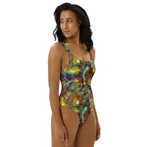 Liquid Orion on a One-Piece Swimsuit